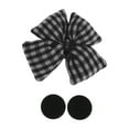 thumbnail image 1 of Accesorios para Cascos de Motocicleta Decoración Lazos a Cuadros para Cascos de Motocicleta Bicicleta Esquí Tela Negra Calcomanías 1 Juego, 1 of 6