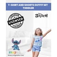 thumbnail image 2 of Conjunto de atuendo: camiseta Disney Lilo & Stitch y pantalones cortos de felpa francesa, 2 of 8