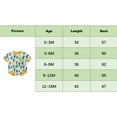 thumbnail image 4 of Bagilaanoe Newborn Baby Girl Boy Rompers Print Short Sleeve Bodysuits 3M 6M 9M 12M 18M Infant Casual One Piece Short Jumpsuit, 4 of 7