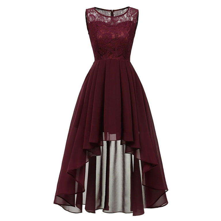 Bigersell Summer Wedding Guest Dresses for Women Floral Lace Hi-Lo Bridesmaid Dress Sleeveless Formal Wedding Maxi Dress Big & Tall Sheath Dress Style 6608, Female Mini Short Dresses Wine M - Walmart.com Bigersell Summer Wedding Guest Dresses for Women Floral Lace Hi-Lo Bridesmaid Dress Sleeveless Formal Wedding Maxi Dress Big & Tall Sheath Dress Style 6608, Female Mini Short Dresses Wine M - Walmart.com