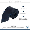 thumbnail image 4 of CTM  Silk Solid Tie (Men), 4 of 4