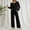 Black, variant on LEKODE Womens Sweat Set Two Piece Suits for Women Baggy Sweater Women Thermal Top Comfy Sets for Women Womens Tops Sweater Set Blue 2XL