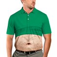 thumbnail image 4 of OIOLOYJM Mens Golf Shirts Summer 3D Print Creativity Performance Short-Sleeve Mesh Casual Quick Dry Breathable Polo Shirts Basic Stylish Athletic Collared Tops Green 2XL, 4 of 5