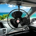 thumbnail image 5 of Zone Tech Black 12V Vehicle Oscillating Fan -2Pack, 5 of 7