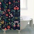 thumbnail image 4 of Butterfly Peony Shower Curtain - Delicate Insects and Luxurious Blooms, 72x72 Inches, 4 of 5