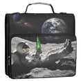 thumbnail image 5 of FORMRS Zipper Binder with Shoulder Strap 2-inch Ring 500 Sheet Capacity File Bag, Space Earth, 5 of 5