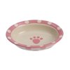 PetRageous 6.25 inch by 1.5 inch 1 Cup Capacity Polka Paws Oval Cat or Dog Bowl, Pink