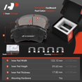 thumbnail image 3 of A-Premium 11.10 inch (282mm) Front Vented Disc Brake Rotors + Ceramic Pads Kit Compatible with Select Mazda Model - 6 2003 2004 2005, 6-PC Set, 3 of 8