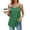 Green, variant on Busydd Tank Top for Women Casual Adjustable Spaghetti Straps Camisole Tops for Women Trendy Solid Color Round Neck Tank Tops Comfort Sleeveless Summer Tops
