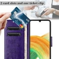 thumbnail image 5 of for Samsung Galaxy S25 Phone Case Wallet,Women Flip Folio Kickstand Cover with Credit Card Holders Emboss Butterfly Flower PU Leather Purse Wrist Strap Shockproof Case,Purple, 5 of 9
