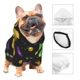 thumbnail image 3 of Fotbe Mardi Gras Carnival4 Sudadera con Estampado para Perros Pequeños – Suéter con Capucha para Mascotas, Tela Suave de Forro Polar con Bolsillo-Medium, 3 of 7