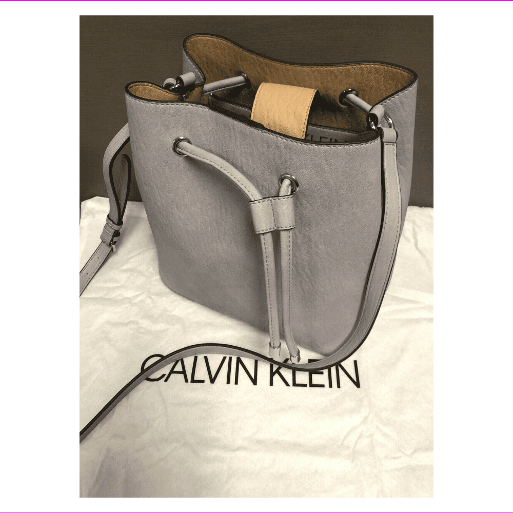 Calvin Klein Gabrianna Novelty Bucket Shoulder Bag, DUSTY lILAC