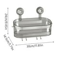 thumbnail image 2 of Non Drilling Bathroom Suction Cup Storage 2026 Upgraded Suction Cup Storage Rack Portable Wall Mounted Bathroom Shower Storage Rack Durable And Detachable Household Storage Bathroom Rugs Towel Warmer, 2 of 8