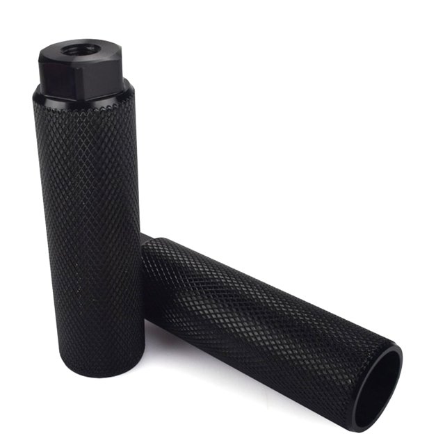 Bike Rear Foot Pedal Universal Aluminium Alloy Large Hole Mountain Bike Rocket Launcher Rear Foot Pedal Peg Stunt Pedals