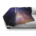 thumbnail image 3 of Space Soft Flannel Fleece Throw Blanket, Stars in Sky Supernova Comet Constellation Universe Meteor Planetary Image, Cozy Plush for Indoor and Outdoor Use, 50" x 60", Dark Blue Purple, by Ambesonne, 3 of 6