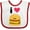 White and Red, variant on Inktastic I Love Cheeseburgers Boys or Girls Baby Bib