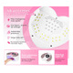 thumbnail image 3 of "Lampara De Uñas Uv Profesional Secador Con Led 288w/45leds LAB.G  Rosa ", 3 of 5