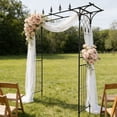 thumbnail image 4 of Ktaxon 6.8 Ft Garden Arbor Archway Metal Wedding Party Garden Arch, 4 of 13
