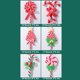 thumbnail image 3 of sweethay Table Ornament Sweet Gift Workmanship Wall Pendent Christmas Day Festival Supplies Clay Craft Multipurpose Decorative Ornament Green Crutch Muleta verde, 3 of 7