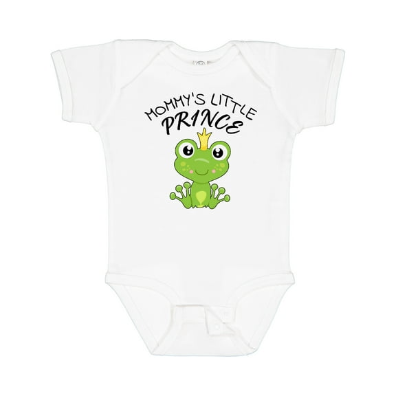 Inktastic Mommy's Little Prince Cute Frog Boys Baby Bodysuit