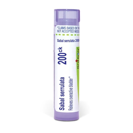 Boiron Sabal Serrulata 200CK, Homeopathic Medicine for Overactive Bladder, 80 Pellets