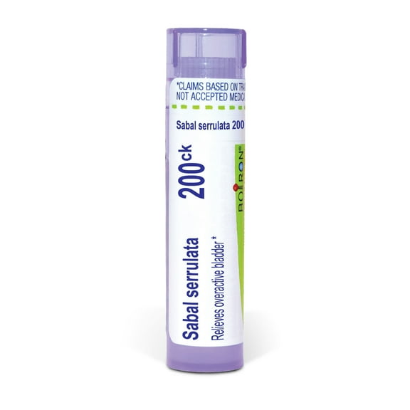 Boiron Sabal Serrulata 200CK, Homeopathic Medicine for Overactive Bladder, 80 Pellets