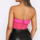 thumbnail image 5 of Nueva moda Sexy malla contraste Color hojas sueltas cuello Fishbone mujeres chaleco tubo superior Pompotops  hkajfhjk473876, 5 of 9