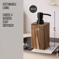 thumbnail image 5 of Bath Hand Soap & Lotion Dispenser ACACIA 10 FL OZ Brown and Black, 5 of 10
