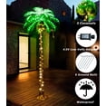 thumbnail image 2 of ZXNYH 5FT LED Lighted Palm Tree with Coconuts Outdoor Artificial Palm Tree Prelit Christmas Tree Tropical Palm Tree Lights for Home Patio Pool Hawaiian Luau Jungle Party Tiki Bar Indoor Decoration, 2 of 4