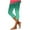 Mint Green, variant on Seductiva Clothing Today Yoga Pants Women Leggings for Women Floral Print High Waist Pants Knee Length Slim Fit Yoga Cropped Trouser