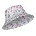 thumbnail image 2 of Kdxio Reflective Bucket Hat - Lilies Flowers Print Bucket Hat for Men,Women, 2 of 9