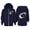 AB957 Dark Blue, variant on Kids Girl'S Hoodies Coat Rugby Print Long Sleeve Hooded Jacket Fashion Teen Child Daily Wear Zip Up Outerwear Grey Size 3-4 Years