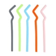thumbnail image 2 of Oleegame 2PC Straw Accessories Multicolor Bar Cocktail 5pcs Drink Repeatable Home Party Kitchen，Dining & Bar, 2 of 9