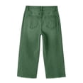 thumbnail image 5 of Womens Capri Pants,Denim Capris for Women Pull on Elastic Waist Cropped Pants Wide Leg Jean Pants Capri Denim Jeans with Pockets, 5 of 9