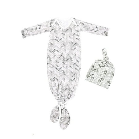 

jaweiw Baby Swaddle Outfits Set Super Soft Knotted Long Sleeve V Neck Sleeping Bag + Beanie Hat Set