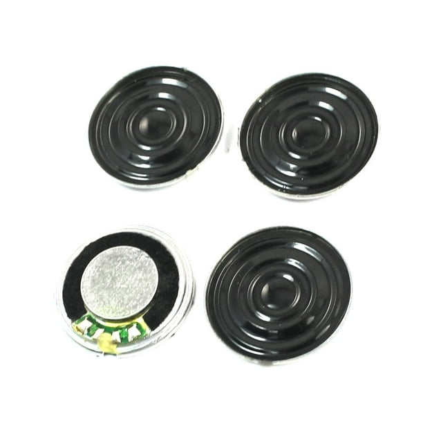 Reemplazo de altavoz mini amplificador de DVD EVD portátil 1W 8 Ohm redondo de metal con imán interno, 20 mm de diámetro, 4 piezas