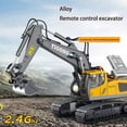thumbnail image 2 of Rc Excavator 2.4g Remote Excavator Dump Truck Toy Rc Alloy Vehicle Construction Simulation Professional Model W9b7 Car, 2 of 10