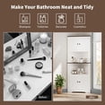thumbnail image 5 of Farmhouse Corner Storage Cabinet with Door, Adjustable Shelf, Narrow Floor Organizer for Bathroom, Pantry, Living Room, Kitchen, 5 of 8