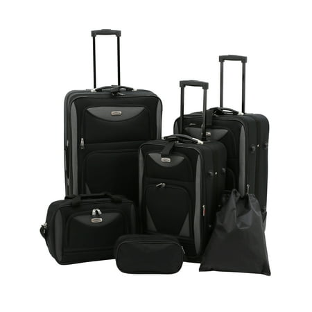 Skyview 6-Piece 2-Tone Luggage Set