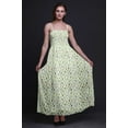thumbnail image 2 of Bimba Robe à Bretelles Spaghetti Fluide Smockée Imprimée pour Femmes à Feuilles de Fleurs Bimba - X-Grand, 2 of 7