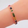 thumbnail image 2 of Bracelet Mode Double Rangée Zircon style Ins K Or Bracelet Femme Recta, 2 of 5