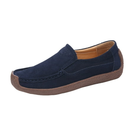 QYZEU Fancy Sandals for Women Dressy Floral Heels Shoes for Women Women s Fashion Soft Soled Shoes Comfortable Flat Casual Shoes Shallow Mouth Single Shoes Women Blue 42
