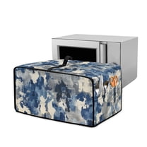 ZIATUBLES Toaster Oven Cover for Kitchen Counter Scratch Protection Appliance Dust Cover, Countertop Organizer with Size Pockets, 18.5" x 14.5" x 9", Tie Dye Pattern