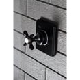 thumbnail image 2 of Kingston Brass KS3040BEX Single-Handle Three-Way Diverter Valve with Square Trim Kit in Matte Black, 2 of 9