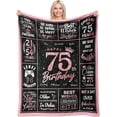 thumbnail image 1 of LHSHID 70th Birthday Gifts for Women Blanket Funny 70th Birthday Decoration for Women Birthday Gifts for 70th Women Best 70th Birthday Gift Ideas for Women Happy Birthday Gifts 50"x60", 1 of 6