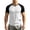 Black, variant on Mens Color Block V Neck Tees Breathable Stretchy Flex Slim Fit Short Sleeve Raglan Shirts Gym Training Summer Active Daily Comfort Fit Tops