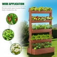 thumbnail image 5 of NAIZEA Vertical Wooden Raised Garden Bed, 5 Tier Garden Planters Freestanding Wood Plant Stand Flower Rack Wooden Planter Box for Plants Herbs Flowers Vegetables Outdoor Indoor Gardening, 5 of 9