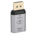 thumbnail image 4 of Female To Male Video Converter, Aluminium Alloy Wear Resistant 4K 60Hz Type C To DP Adapter Anti Fingerprint Portable  For Travel For Home, 4 of 8