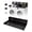 Black, variant on 54" x 27.5" Washer and Dryer Countertop with 12" Anti-Drop Backboard, Heavy Duty Laundry Room Organizer Station, Thick Wooden Folding Table for Over Washing Machine and Dryer, Black