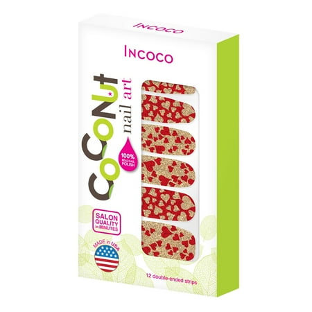 Coconut Nail Art by Incoco Nail Polish Strips, Change of Heart